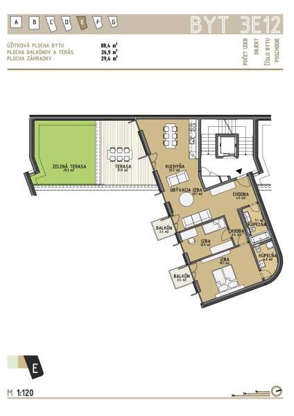 Rent Two bedroom apartment, Two bedroom apartment, Na varte, Bratislav
